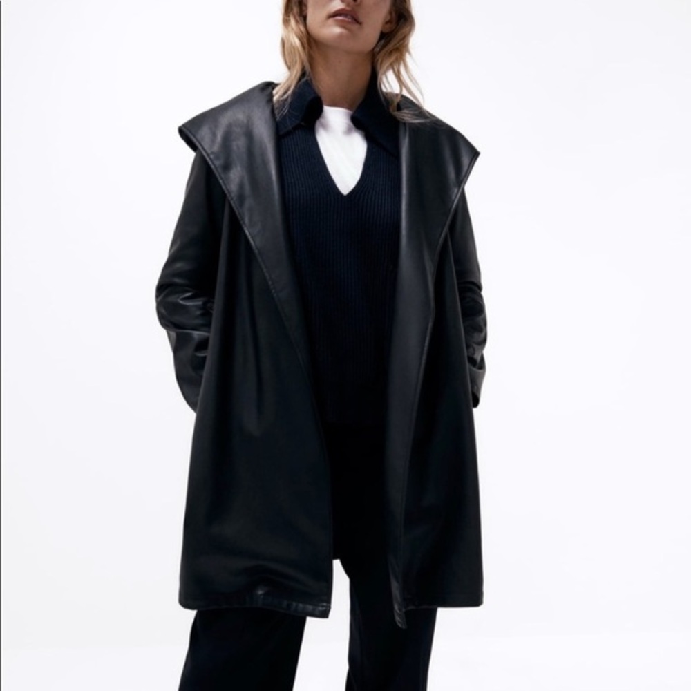 Zara Black Leather Jacket
